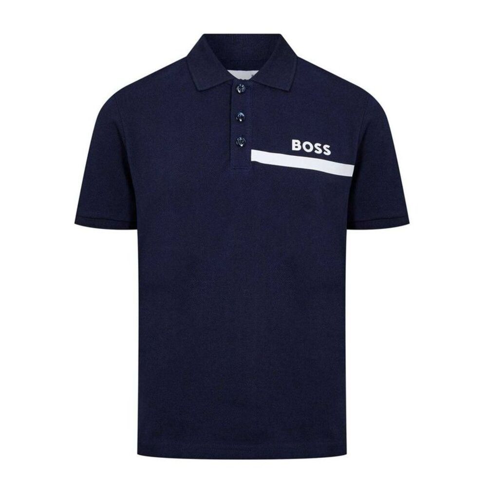 Boss Mens Regular Short-Sleeved Polo Shirt / Navy